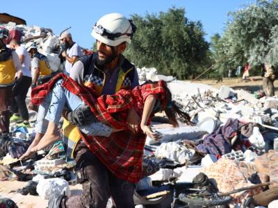 A Bloody Day in Idlib Countryside... Russian Warplanes Commit a Massacre, Most Victims Children
